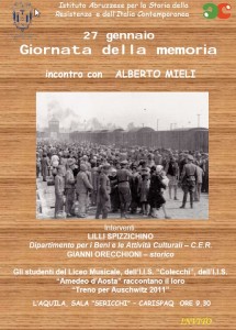 GIORNATA DELLA MEMORIA – 27 GENNAIO