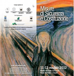 MISURE DI SICUREZZA E COSTITUZIONE