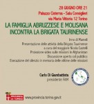 DOMANI SERA A TORINO LA FAMIGLIA ABRUZZESE E MOLISANA INCONTRA IL MAGGIORE NICOLA CASTELLI, DELLA BRIGATA TAURINENSE