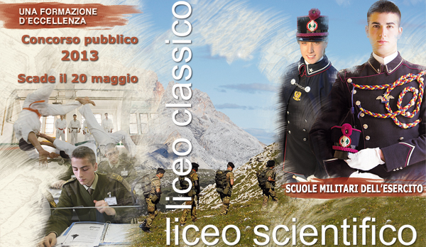 Esercito Italiano – Concorso pubblico per l’ammissione alle Scuole Militari.