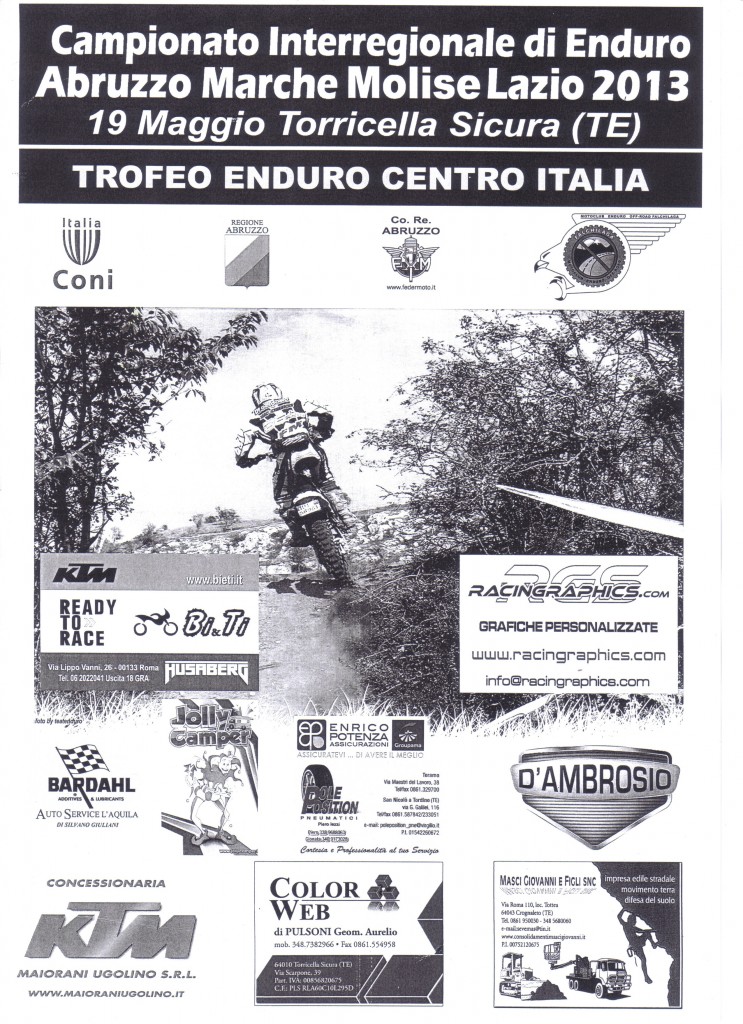 TORRICELLA SICURA (TERAMO) – CAMPIONATO INTERREGIONALE DI ENDURO (ABRUZZO-MARCHE-MOLISE) 2013