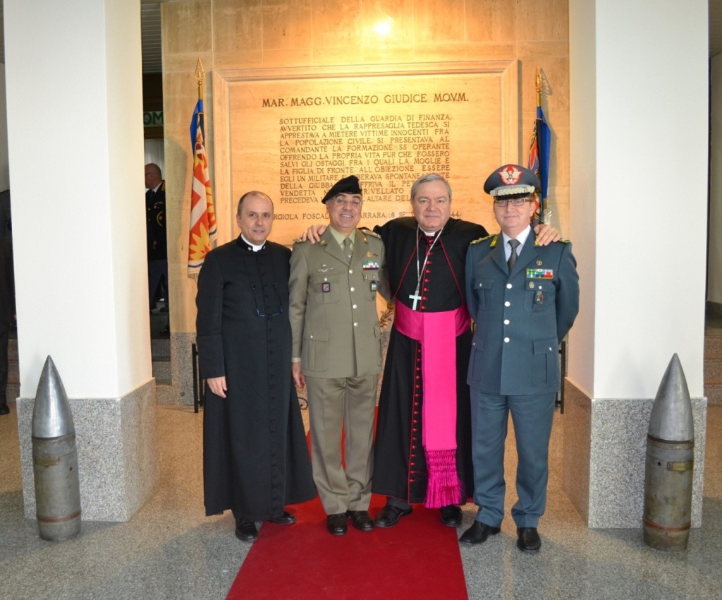 Don Claudio Recchiuti Gen. DE VITO MONS. MARCIANO' Gen. CARBONE