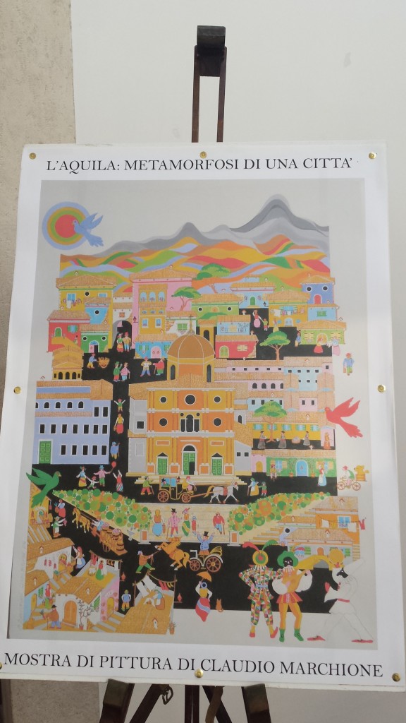 L’AQUILA. “METAMORFOSI DI UNA CITTA’”.  Mostra di pittura di Claudio Marchione. La mostra rimarrà aperta fino al 28 giugno 2016.