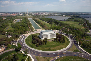 Washington, l'area dei Memorials vista dall'alto
