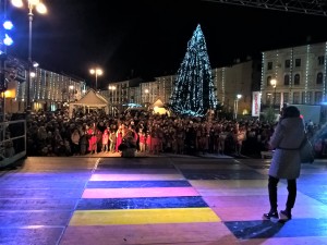 Piazza della Vittoria gremita