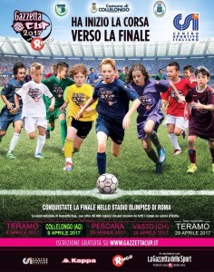 COLLELONGO (AQ). ORGANIZZAZIONE DELLA GAZZETTA CUP. TORNEO DI CALCIO NAZIONALE RISERVATO AI GIOVANI CALCIATORI DAI 9 AI 12 ANNI.