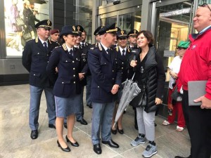 Letizia Airos, con la Polizia di Stato