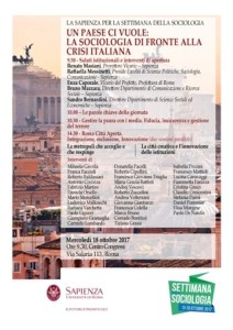 Tiziana Grassi giornalista e studiosa di migrazioni al convegno della Sapienza per la Settimana della Sociologia Italiana ”Un paese ci vuole..’’