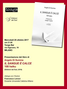 MILANO. Presentazione  Il Sangue è Calce.