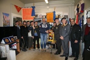 La delegazione degli Artiglieri  d'Italia con il Sindaco Sergio Pirozzi 