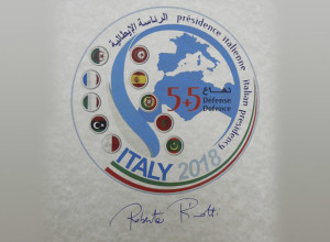 Logo della presidenza italiana iniziativa 5+5