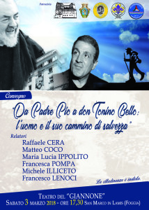 Da Padre Pio a don Tonino Bello:  l’uomo e il suo cammino di salvezza  .