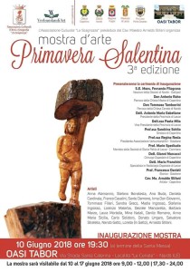 “PRIMAVERA SALENTINA”, UN MOVIMENTO CULTURALE PER UN NUOVO UMANESIMO  Un nuovo Rinascimento per il Salento, terra meravigliosa, grazie all’Arte e alla Letteratura.