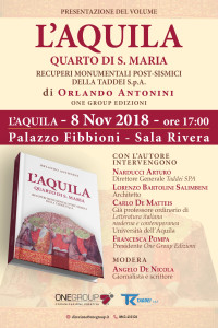 L’AQUILA – QUARTO DI S.MARIA, UN NUOVO LIBRO DI MONS. ANTONINI.