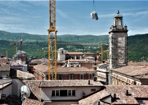 Panoramica della ricostruzione.