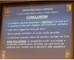 L’ASSEGNO SPECIALE E LA CASSA PREVIDENZA FF.AA. IN DEFAULT.