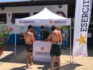 Comando Militare Esercito “Abruzzo”. Attività promozionale per l’arruolamento nell’Esercito presso lo stabilimento balneare “Settepini” di Pescara.