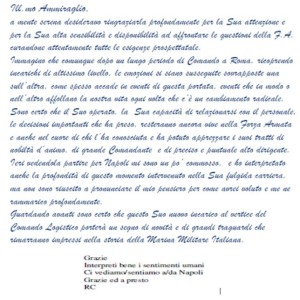 Lettera a Caruso