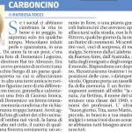 Rubrica domenicale di Patrizia Tocci "Carboncino", il Centro del 14 ottobre 2018.