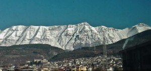 Paganica, panorama invernale