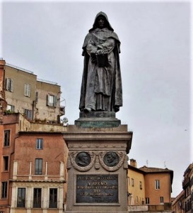 Roma, statua di Giordano Bruno
