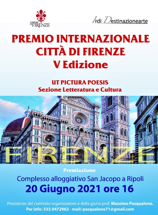 A GOFFREDO PALMERINI IL PREMIO INTERNAZIONALE CITTÀ DI FIRENZE 2021