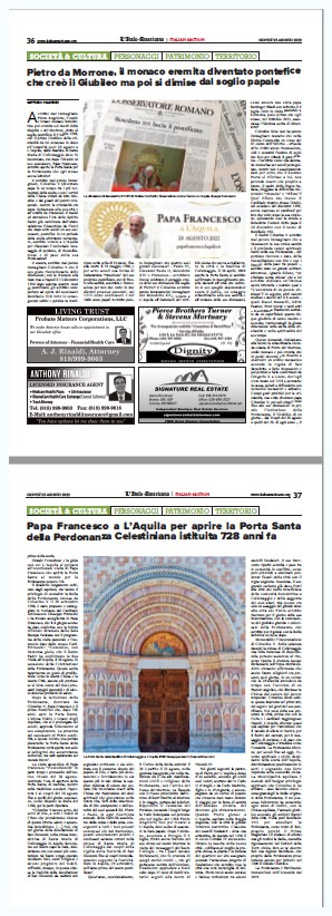 L’AQUILA – PERDONANZA CELESTINIANA 2022