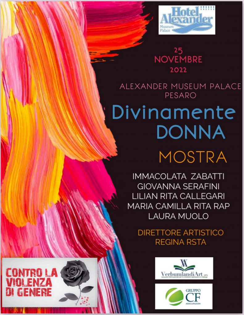 “DIVINAMENTE DONNA”, IL 25 NOVEMBRE ALL’ALEXANDER MUSEUM PALACE DI PESARO