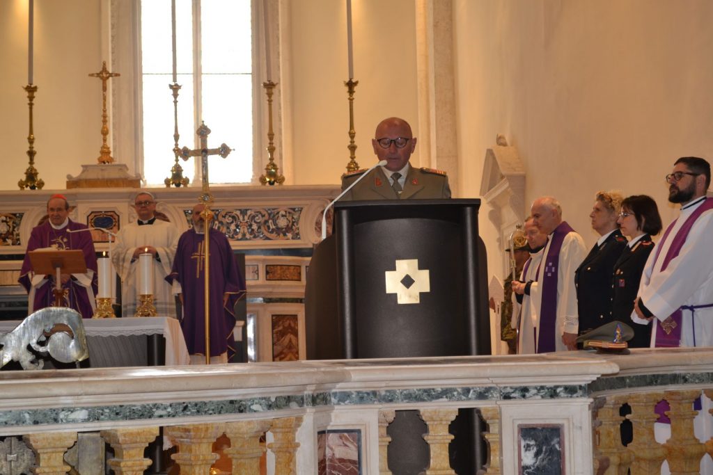 Celebrata a L’Aquila la Santa Messa in preparazione alla Santa Pasqua per le Forze Armate e Corpi Armati dello Stato.