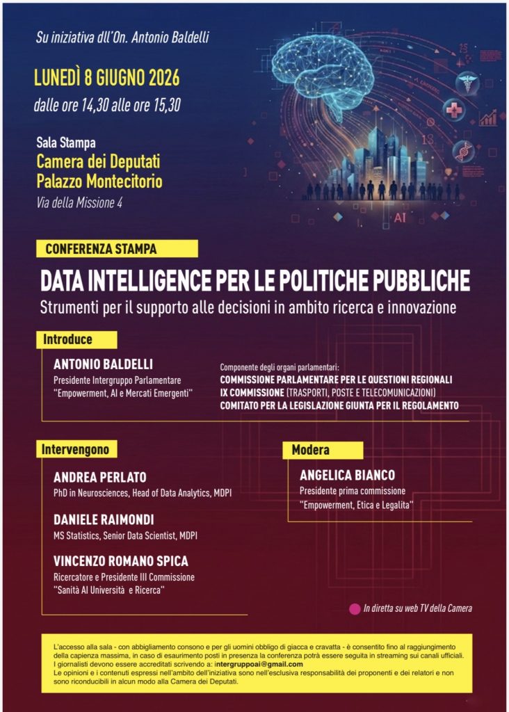 Presentata alla Camera dei Deputati una piattaforma di intelligenza artificiale per le politiche pubbliche